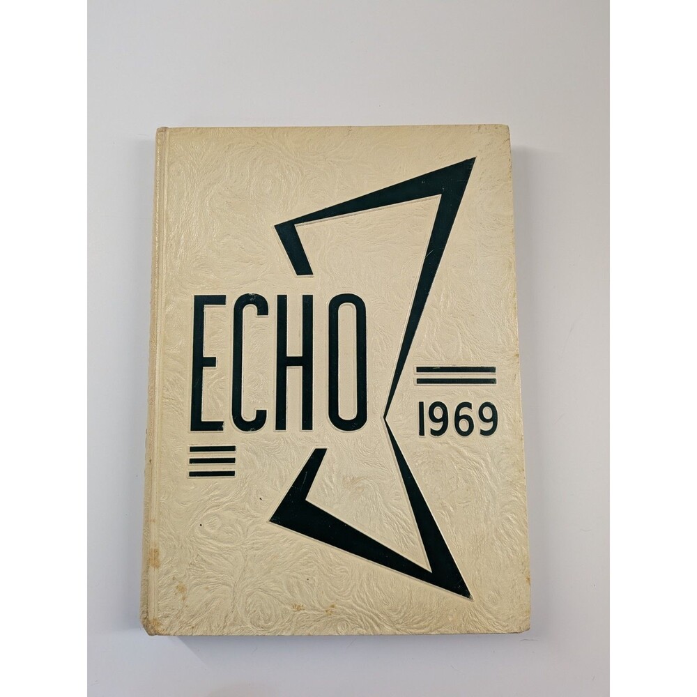 1969 Canton High School Yearbook The Echo Canton Massachusetts MA Vintage Signed